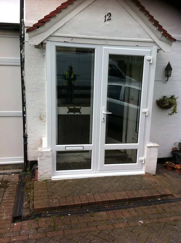 uPVC French doors fitted as front entrance in Kensal Green
