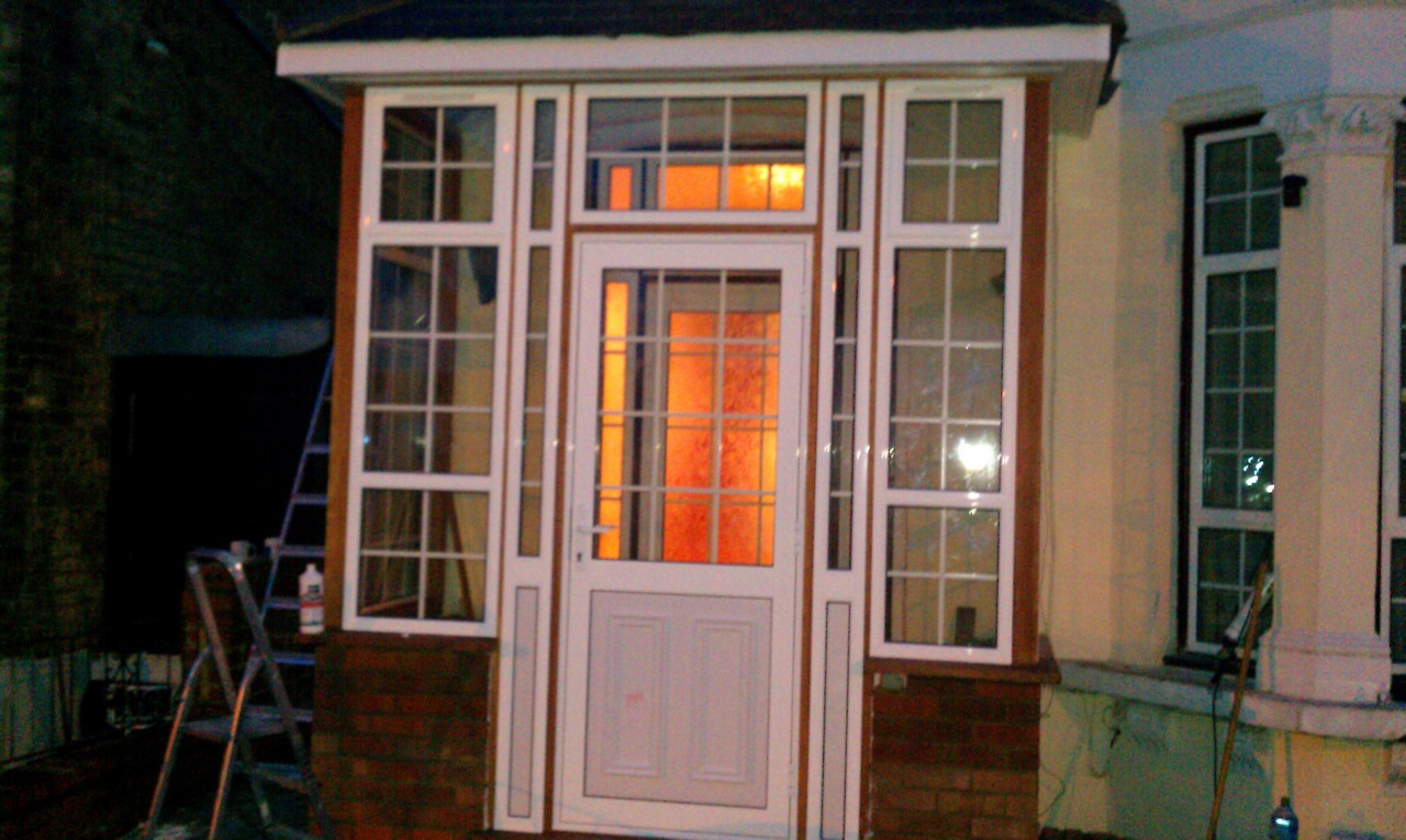 uPVC porch with Georgian bar glazing installed in Kensal Green